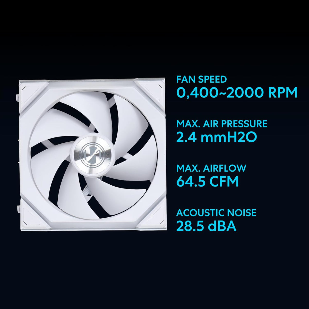 Lian Li UNI Fan SL Wireless 120MM RGB White Fan - AHW Store