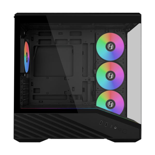 Lian Li Vector V100 Mini 4 Fan ARGB Type-C + RB750 750W 80 Plus Bronze ATX 3.1 modular SATA Black Micro Tower Gaming Case - AHW Store