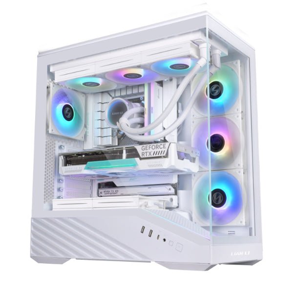 Lian Li Vector V100R BTF 4 Fan ARGB Type-C White Mid Tower Gaming Case - AHW Store