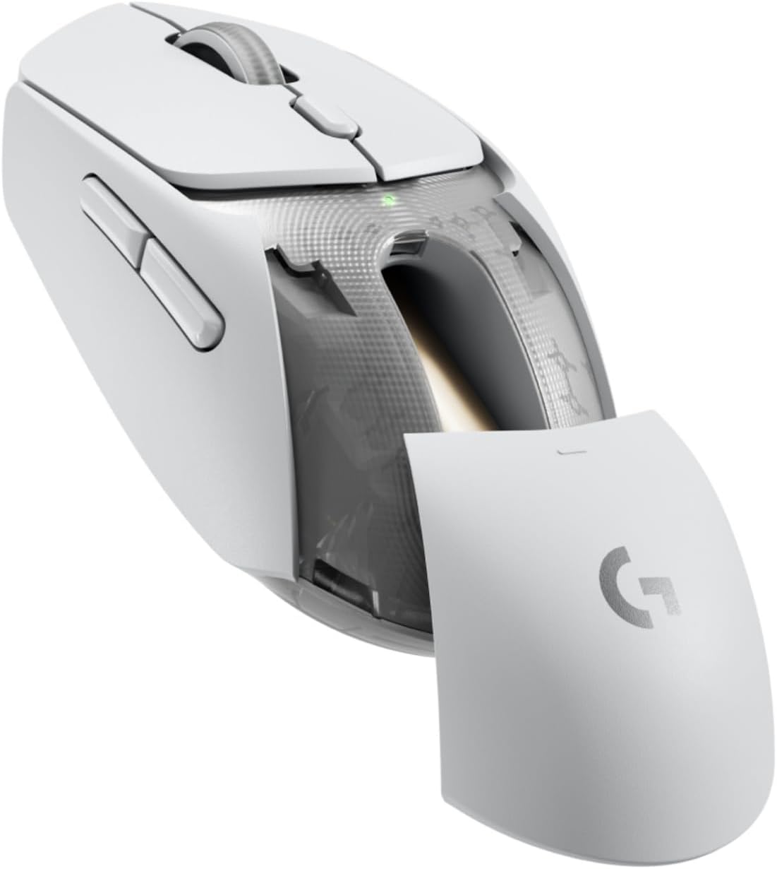 Logitech G G309 LIGHTSPEED Wireless Gaming Mouse LIGHTFORCE Hybrid Switches HERO 25K Sensor 300+ Hour Battery Life 6 Programmable Buttons PC Mac Compatible - White - AHW Store