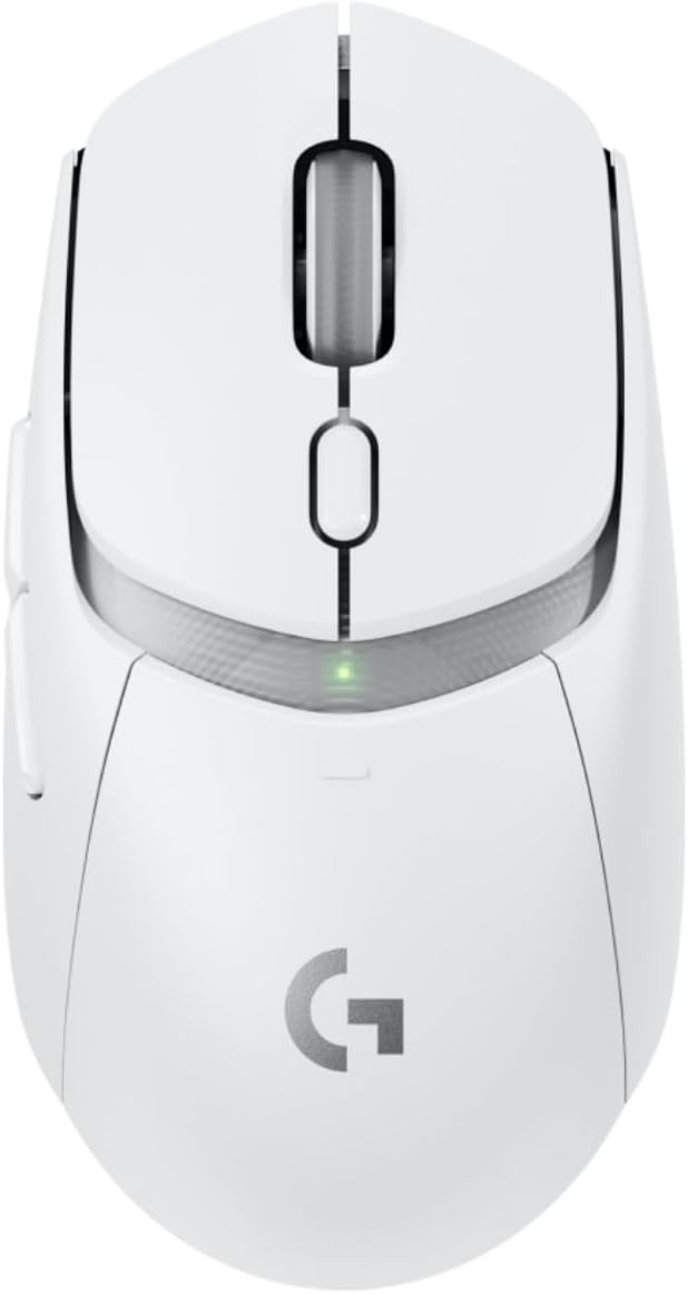 Logitech G G309 LIGHTSPEED Wireless Gaming Mouse LIGHTFORCE Hybrid Switches HERO 25K Sensor 300+ Hour Battery Life 6 Programmable Buttons PC Mac Compatible - White - AHW Store