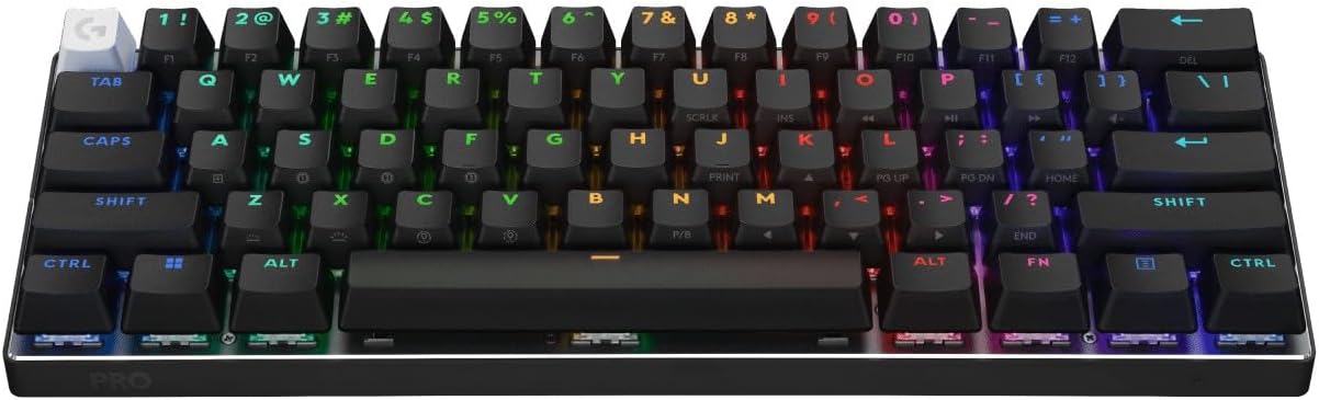 Logitech G PRO X 60 LIGHTSPEED Wireless Gaming Keyboard, Black, US International QWERTY indeling - AHW Store