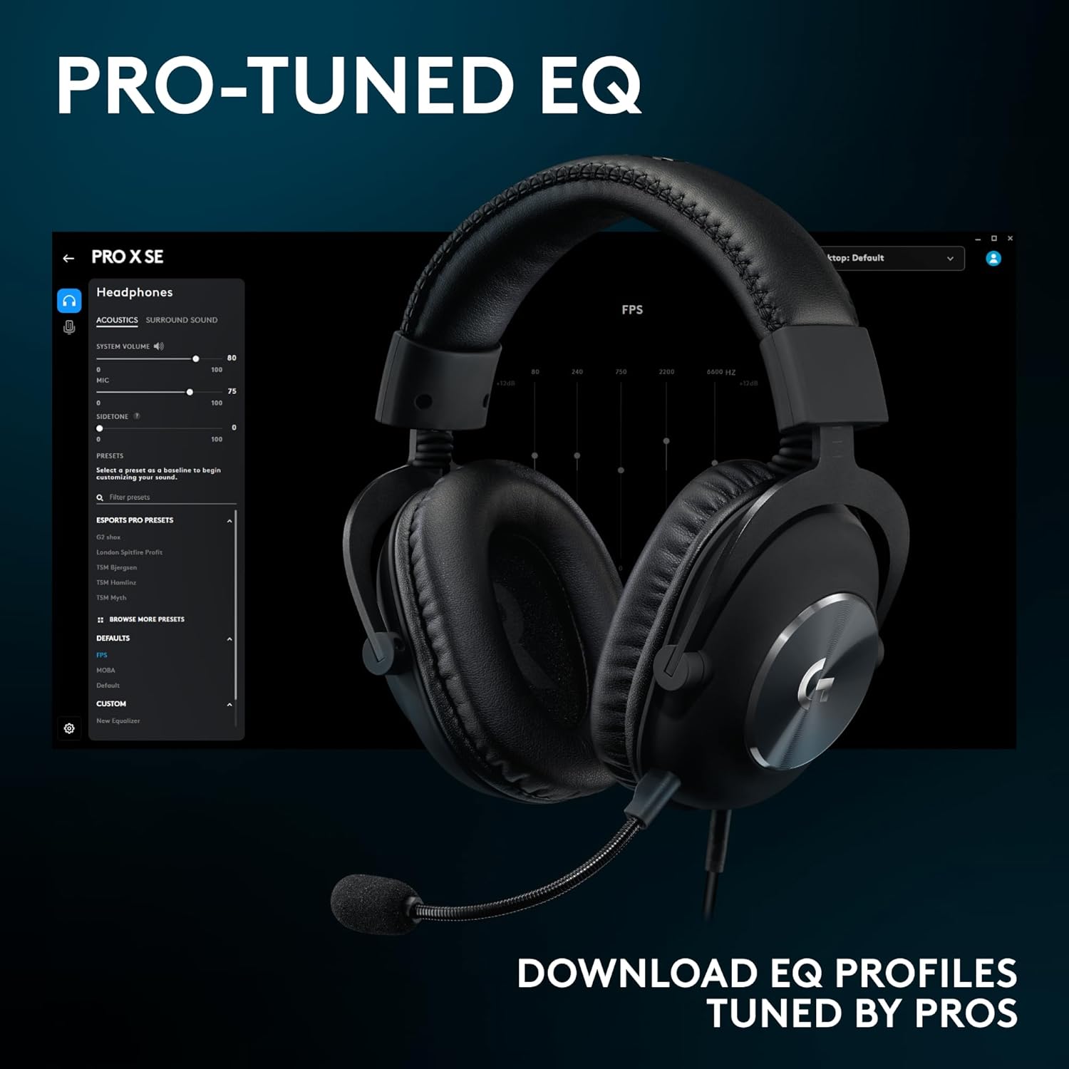 Logitech G PRO X SE Wired Gaming Headset with Microphone: Detachable Microphone, DTS Headphones: X 7 - AHW Store