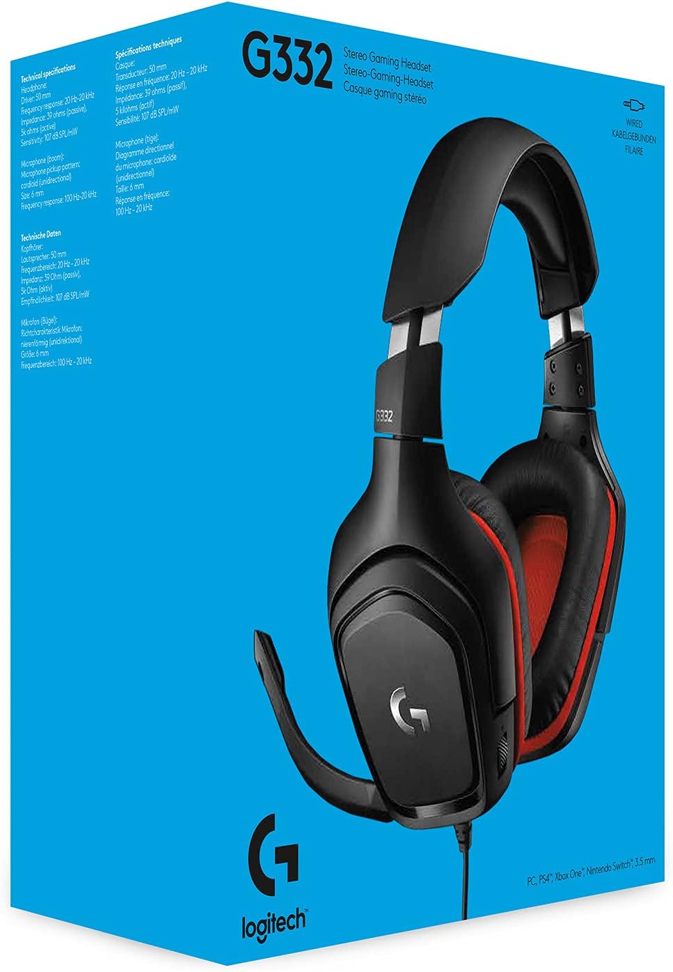 Logitech G332 Wired Stereo Gaming Headset - AHW Store