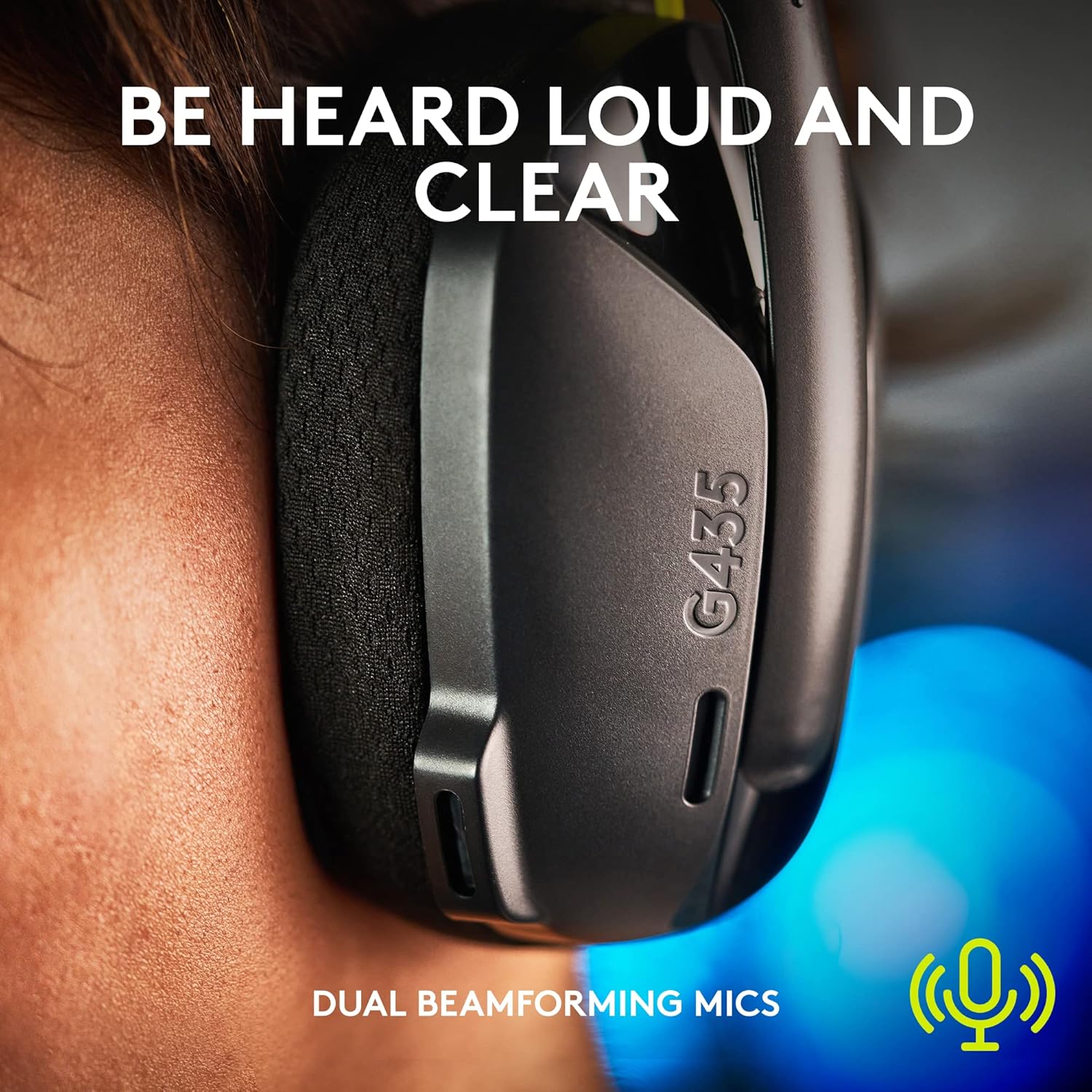 Logitech G435 LIGHTSPEED Wireless Bluetooth Gaming Headset - Lightweight, built - in mics, 18h battery - AHW Store