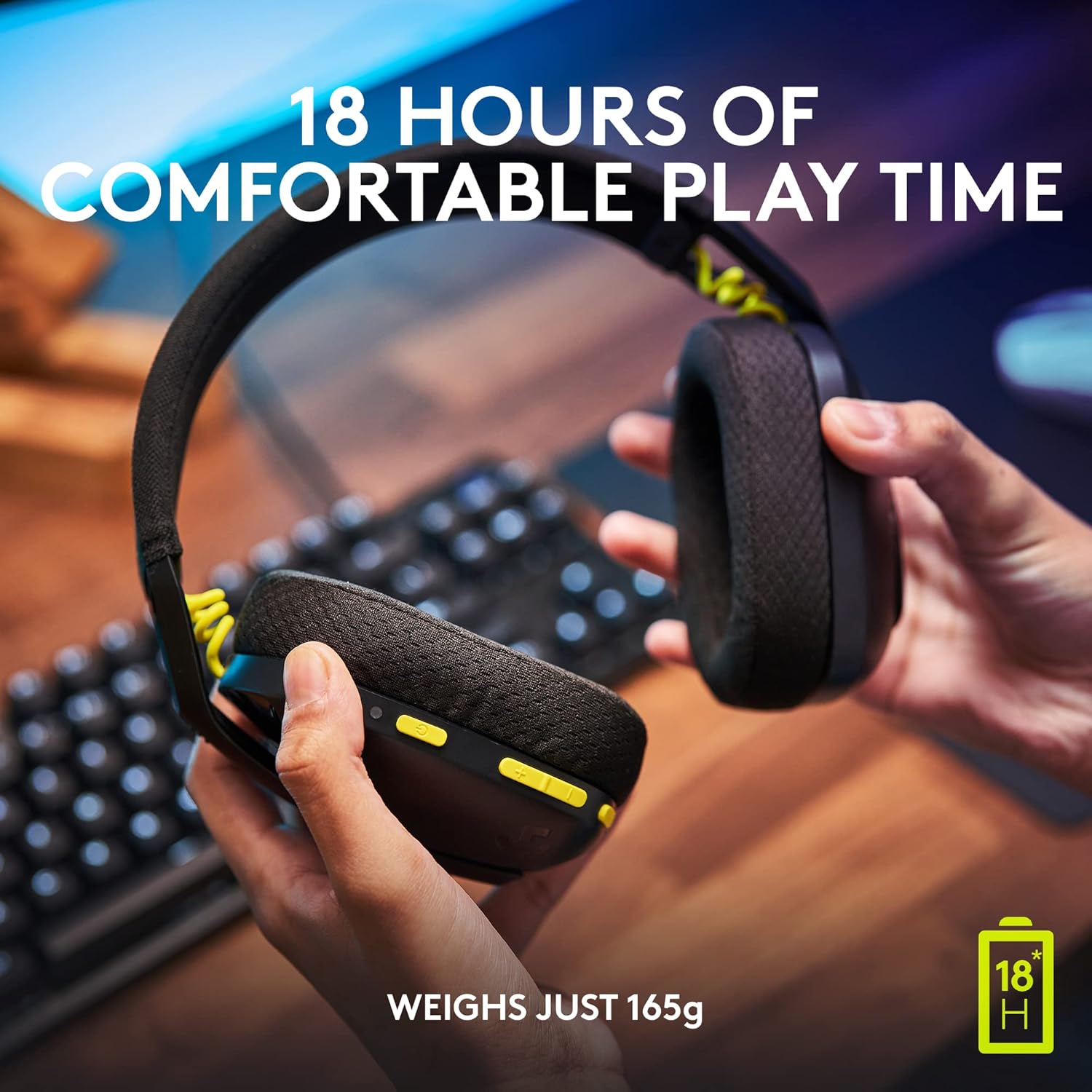 Logitech G435 LIGHTSPEED Wireless Bluetooth Gaming Headset - Lightweight, built - in mics, 18h battery - AHW Store