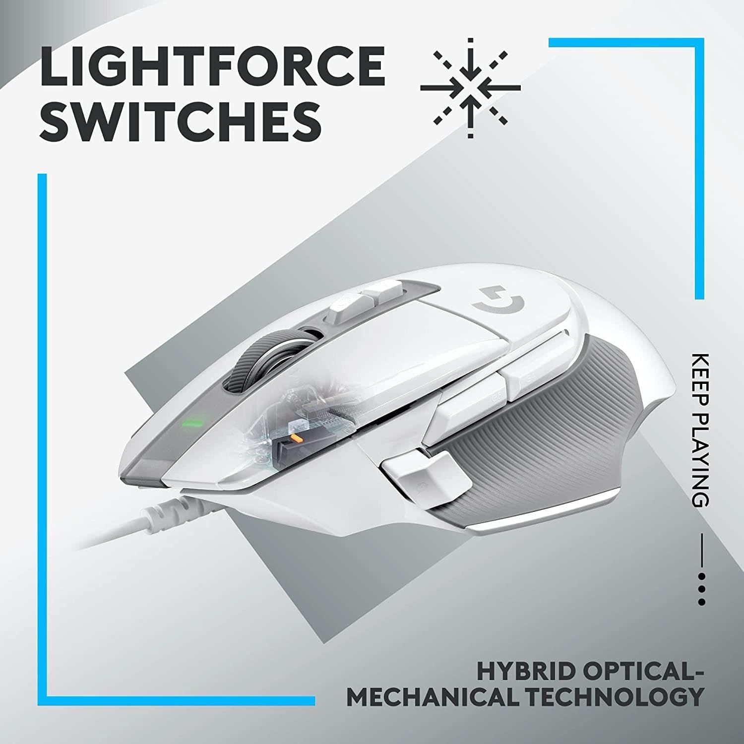 Logitech G502 X Wired Gaming Mouse White - AHW Store