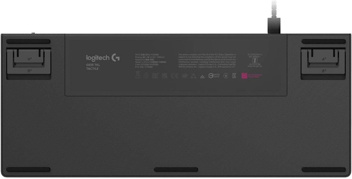 LOGITECH G515 TKL Gaming Keyboard - BLACK - US INT L - 2.4GHZ/BT - EMEA28i - 935 - TACTILE - AHW Store