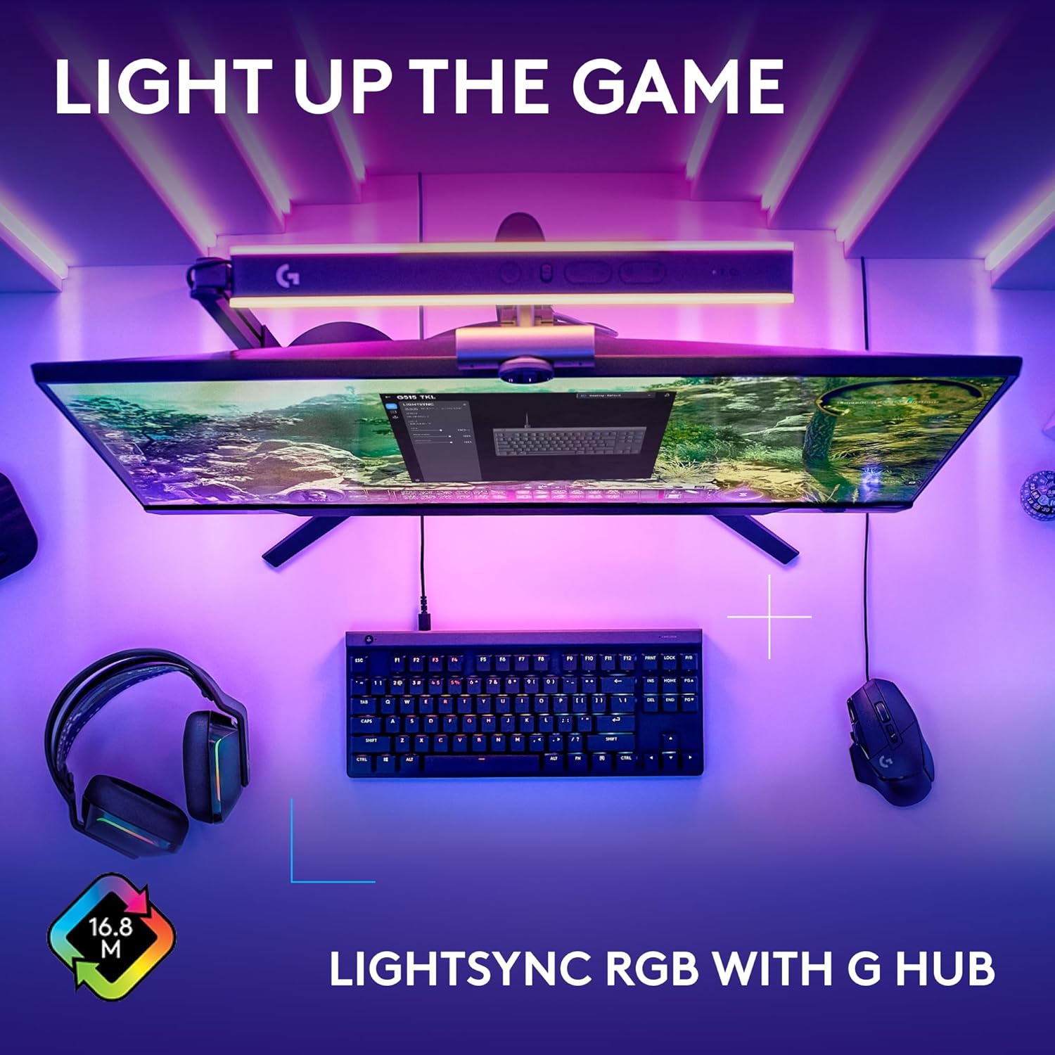 Logitech G515 TKL Wired Low Profile Gaming Keyboard, Fully Customizable RGB, Double - Shot PBT Keycaps - AHW Store
