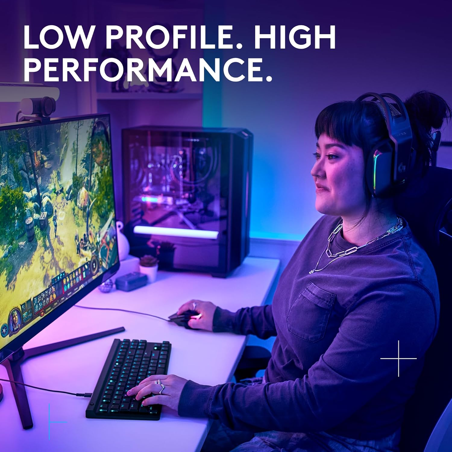 Logitech G515 TKL Wired Low Profile Gaming Keyboard, Fully Customizable RGB, Double - Shot PBT Keycaps - AHW Store