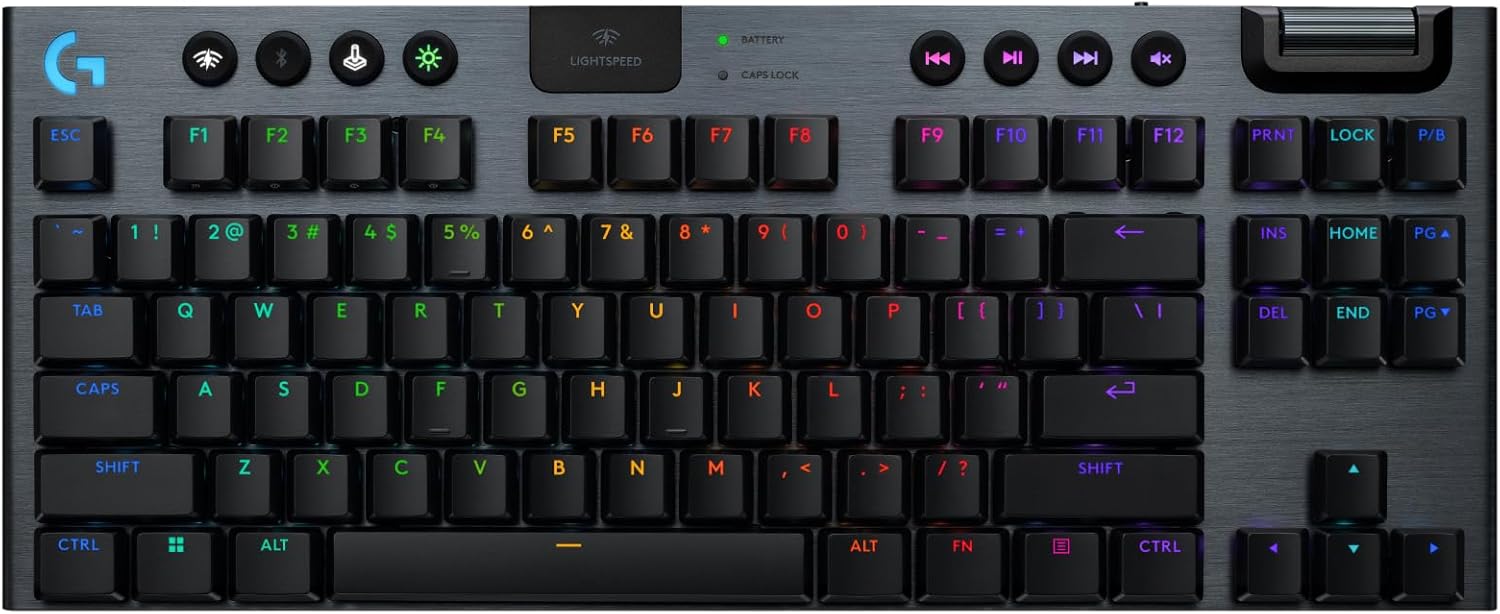 Logitech G915 X LIGHTSPEED Wireless Gaming Mechanical Keyboard with TKL Design, RGB LIGHTSYNC, USB o - AHW Store