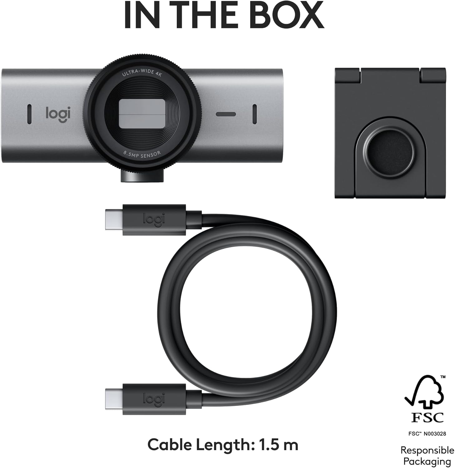 Logitech MX Brio Ultra HD 4K Collaboration and Streaming Webcam, 1080p at 60 FPS, Dual Noise Reducin - AHW Store