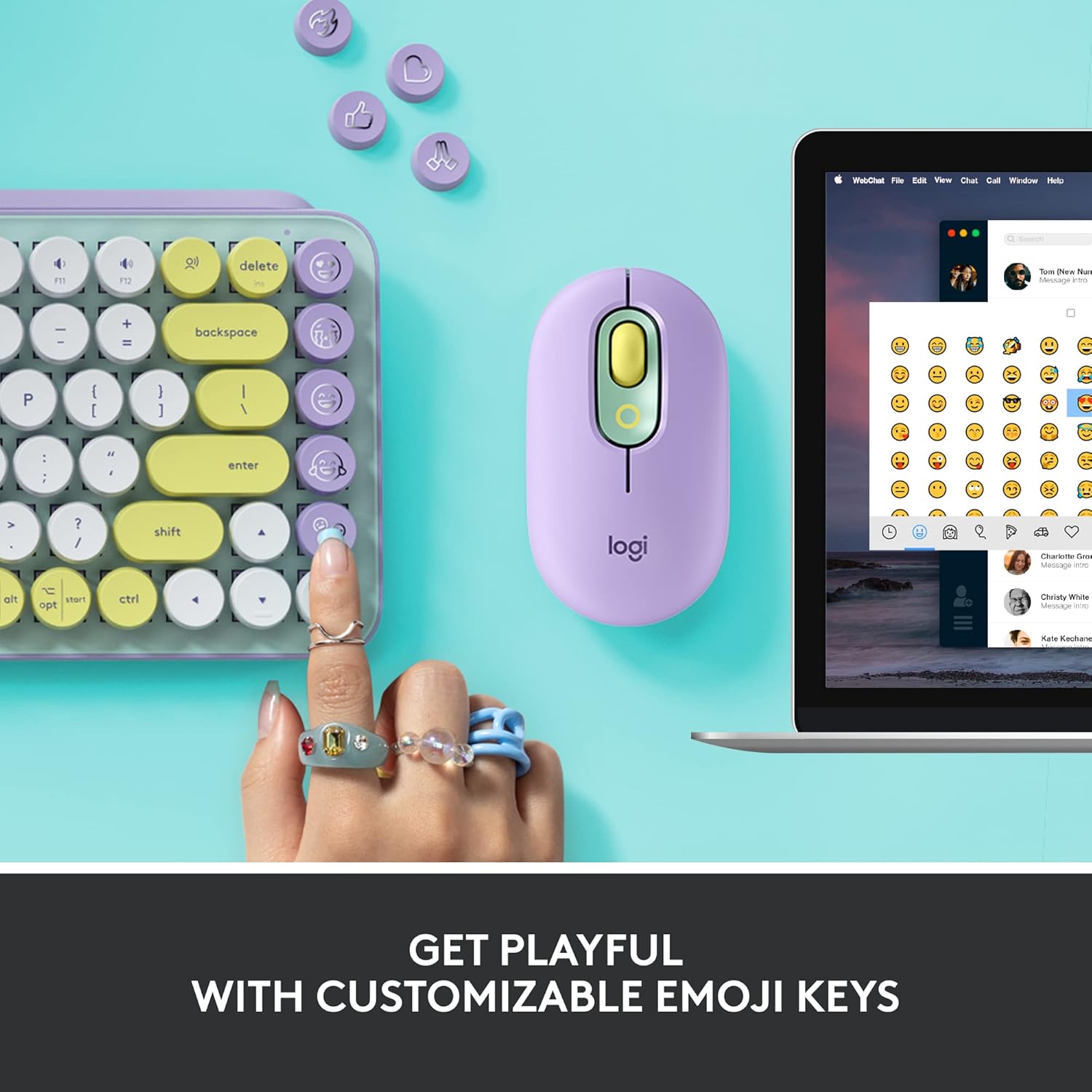 Logitech POP Keys Wireless Mechanical Keyboard - AHW Store