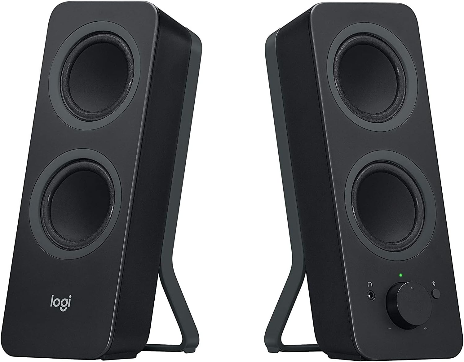 Logitech Z207 Wireless Bluetooth PC Speakers, Stereo Sound, 10 Watts Peak Power, 3.5mm Audio Input, - AHW Store