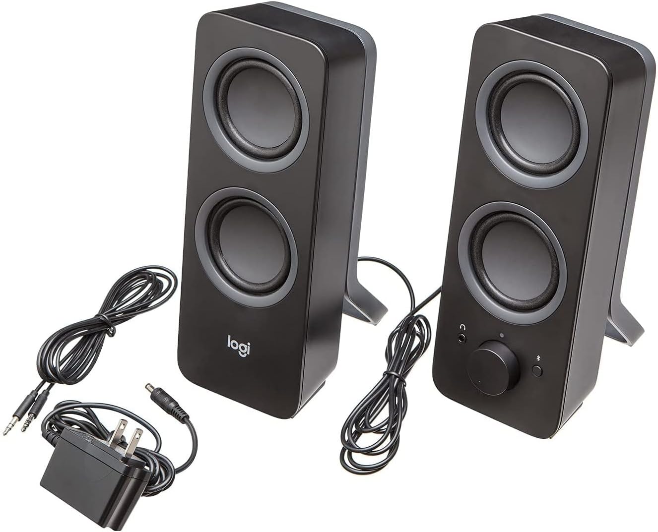Logitech Z207 Wireless Bluetooth PC Speakers, Stereo Sound, 10 Watts Peak Power, 3.5mm Audio Input, - AHW Store