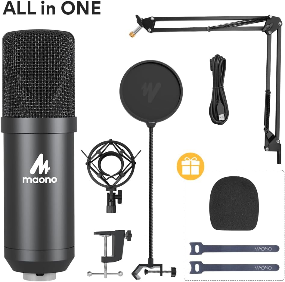 Maono AU-A04 USB Studio Microphone Kit - AHW Store