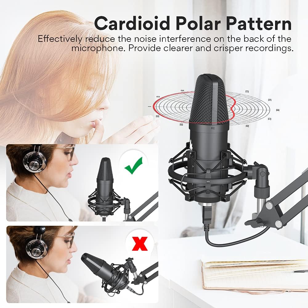 Maono AU-A04 USB Studio Microphone Kit - AHW Store
