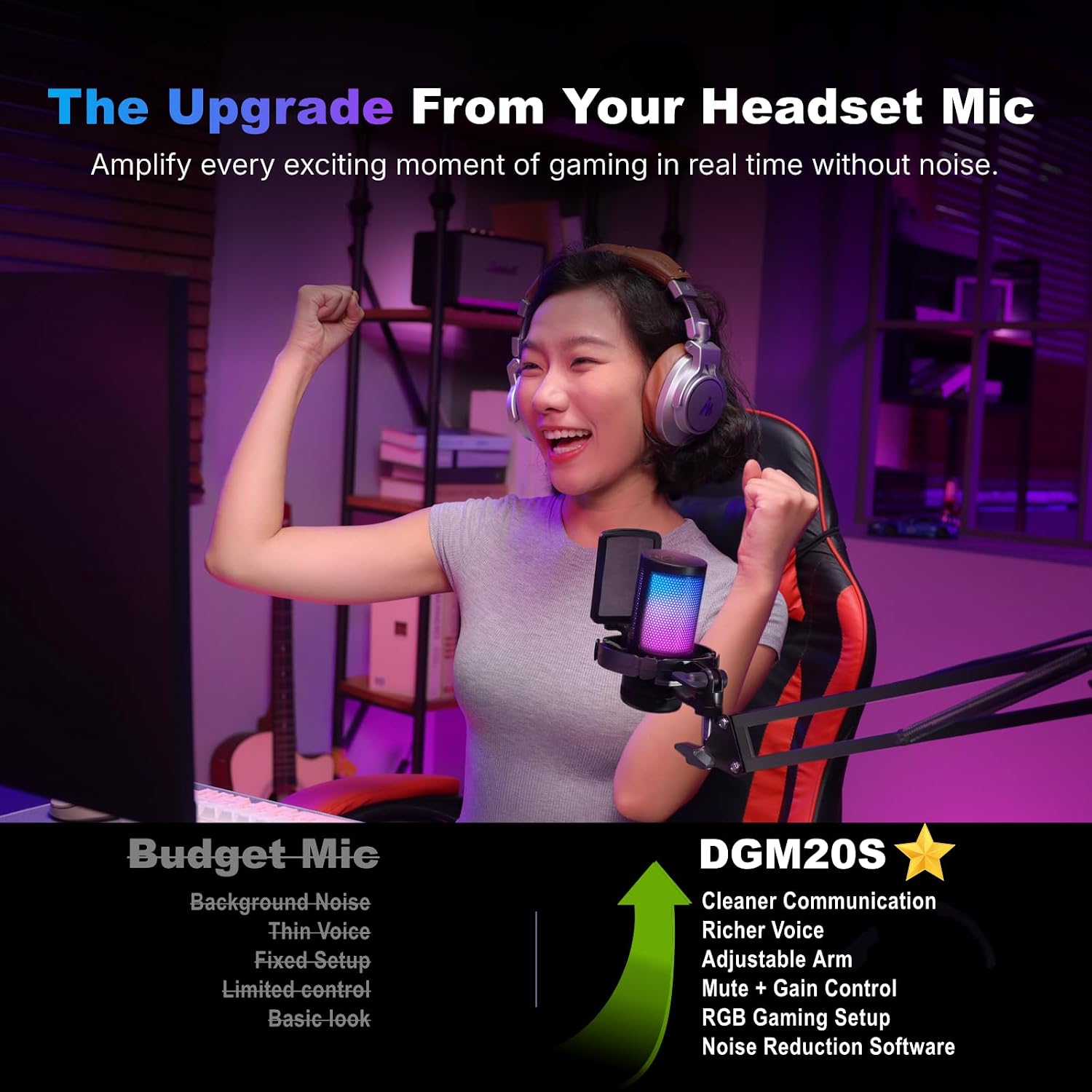 MAONO DM20 USB Gaming Microphone with RGB - AHW Store