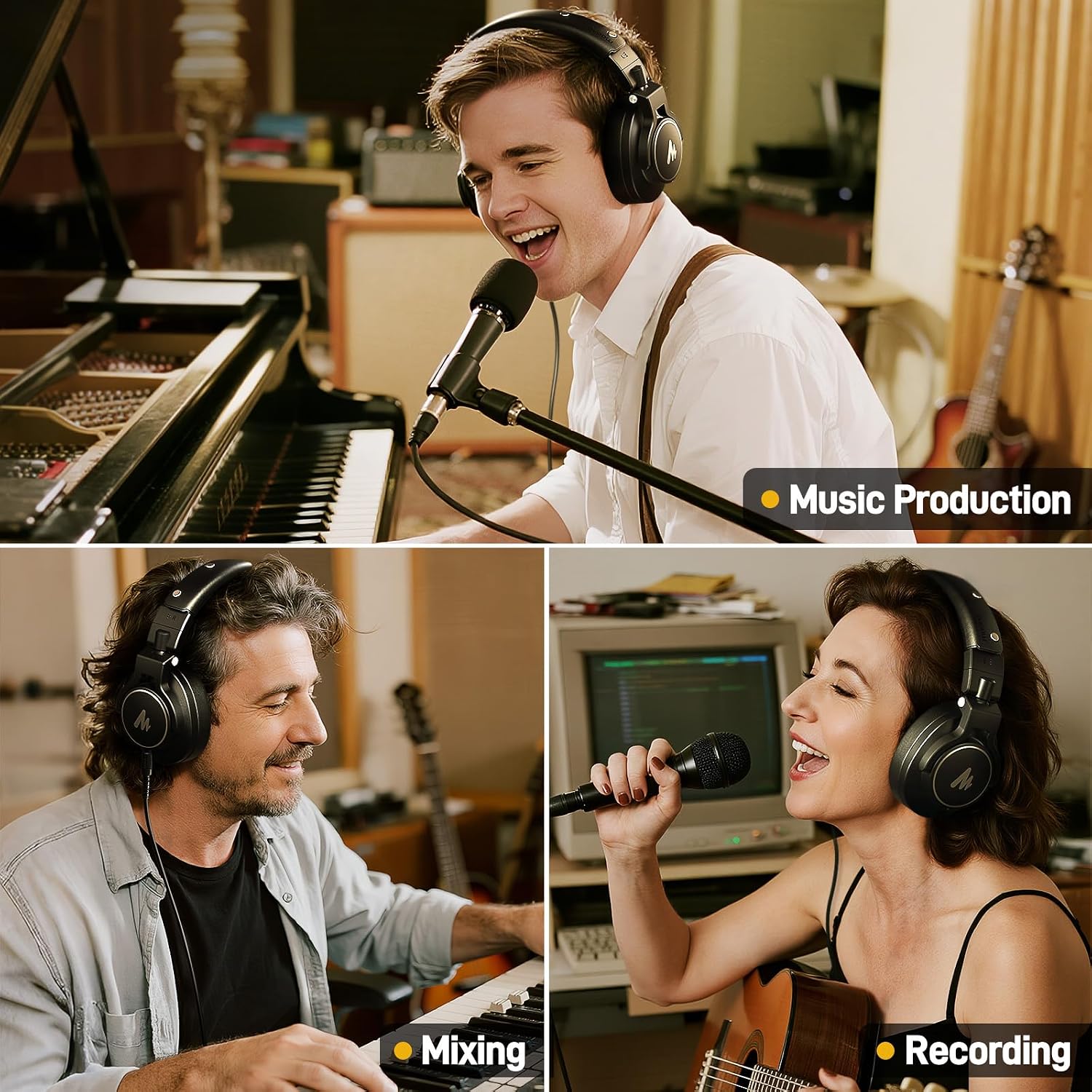 MAONO MH700 Wired Studio Headphones - AHW Store