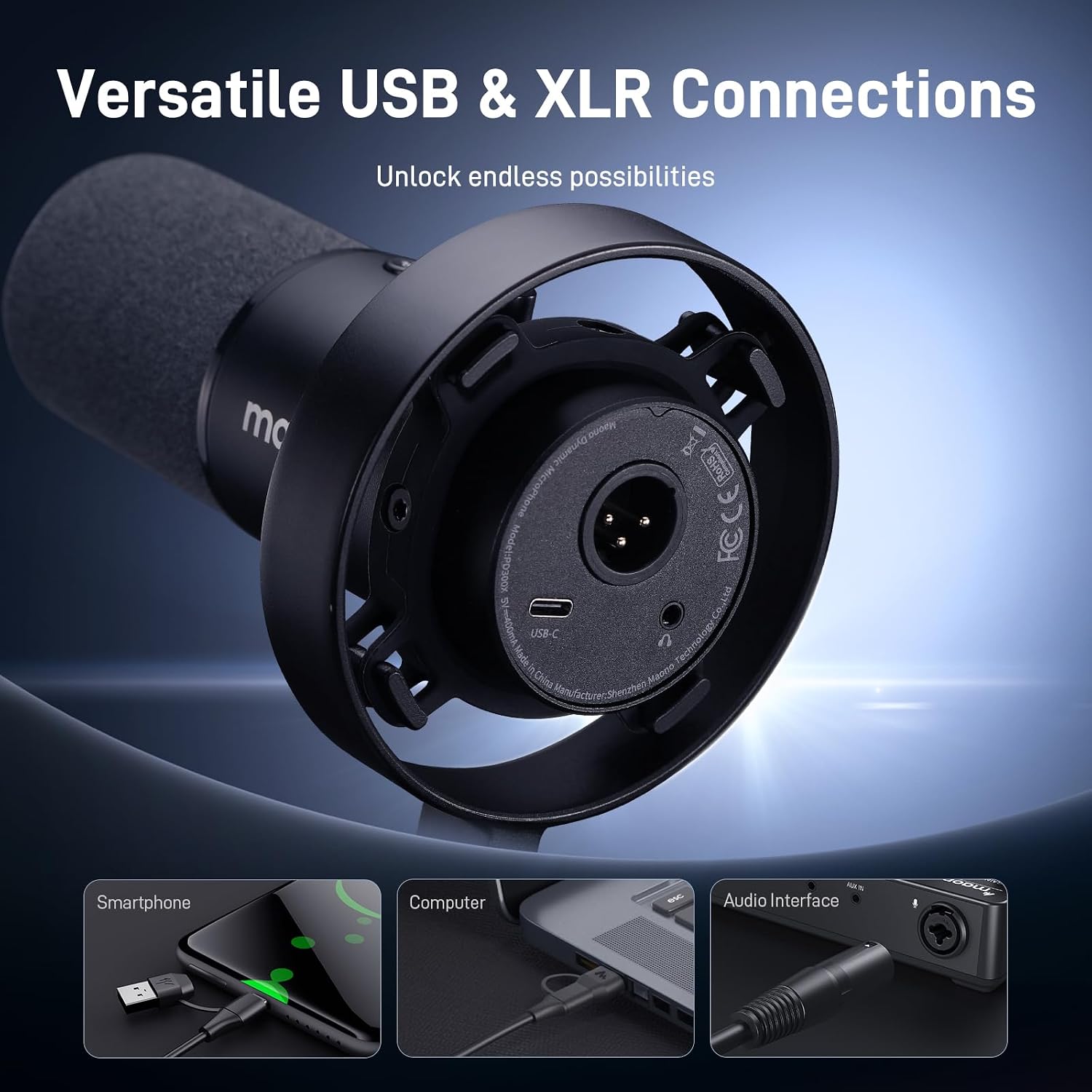 MAONO PD300X Dynamic Podcast Microphone - AHW Store