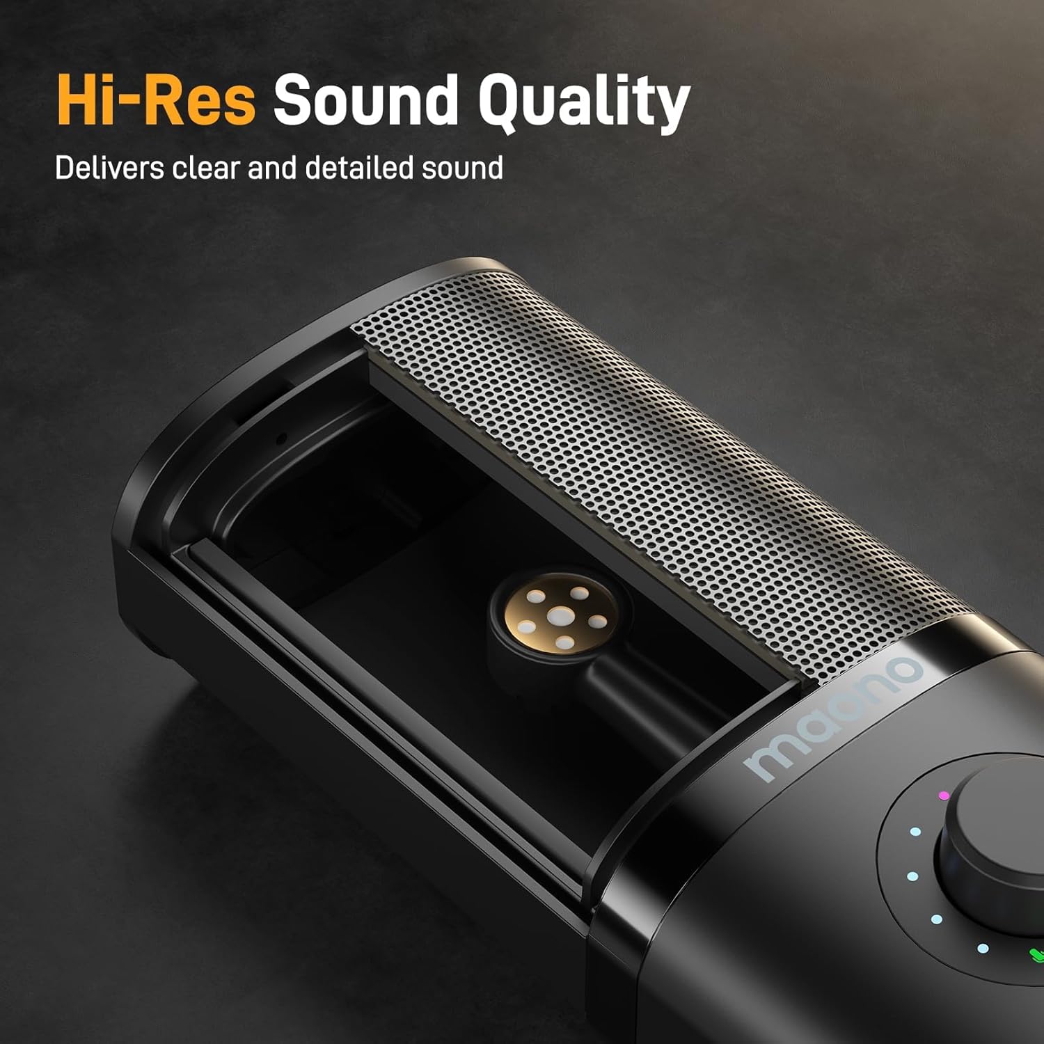 MAONO USB Condenser Microphone - Studio Mic with Shock Mount, Boom Arm, Software, Mute, Gain Knob, Vol - AHW Store