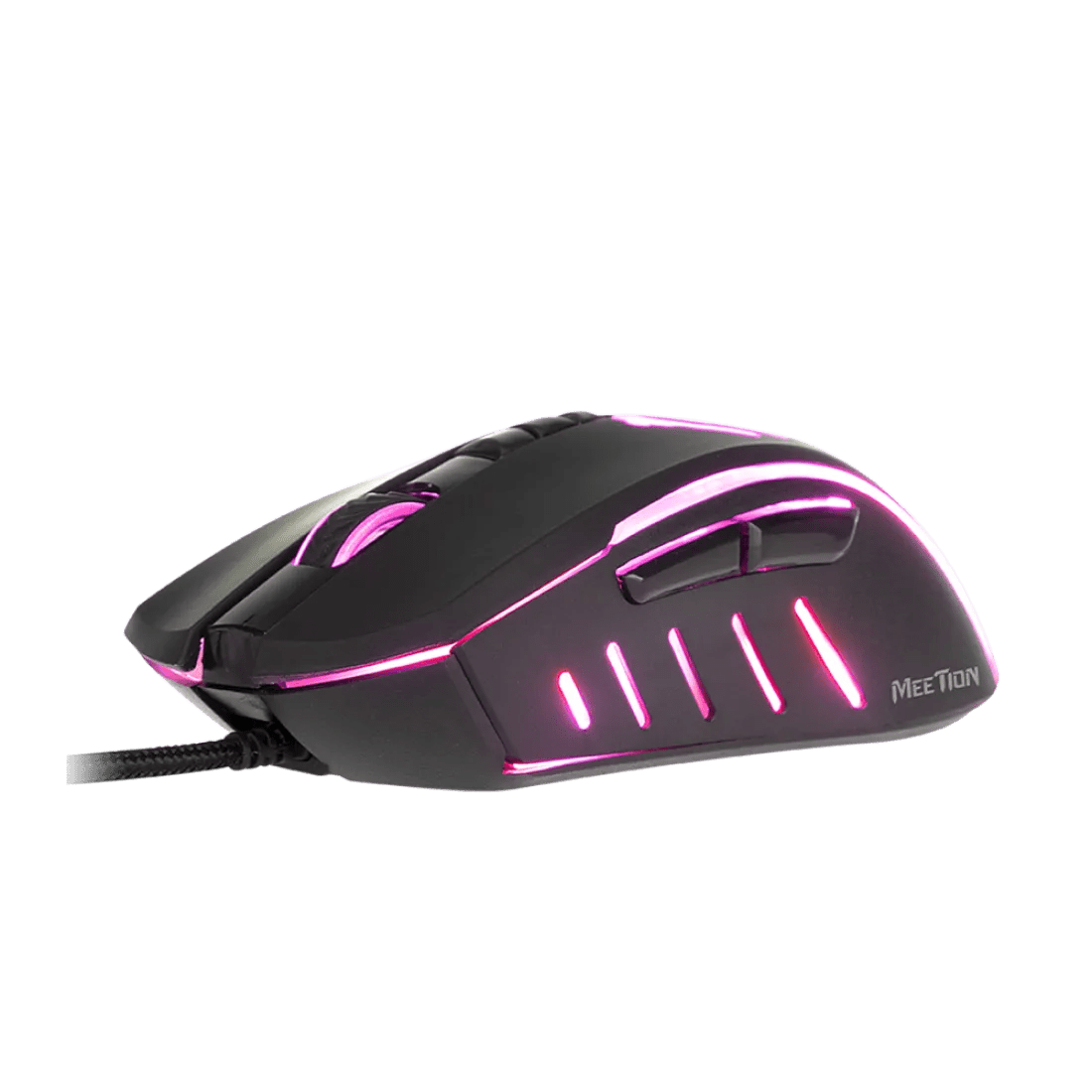 Meetion C011 Wired Gaming Combo Mouse and Mouse Pad 6400 DPI 8 Buttons Black - AHW Store