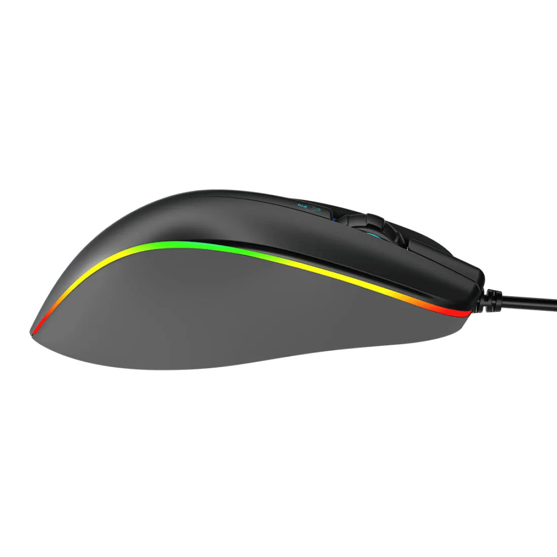 Meetion GM23 2023 RGB Circulation Backlit Wired Gaming Mouse 12800 DPI 6 Buttons Black - AHW Store