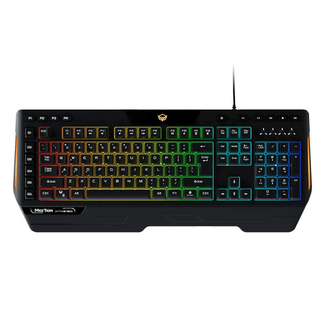 Meetion K9420 RGB Membrane Gaming Keyboard English & Arabic Black - AHW Store