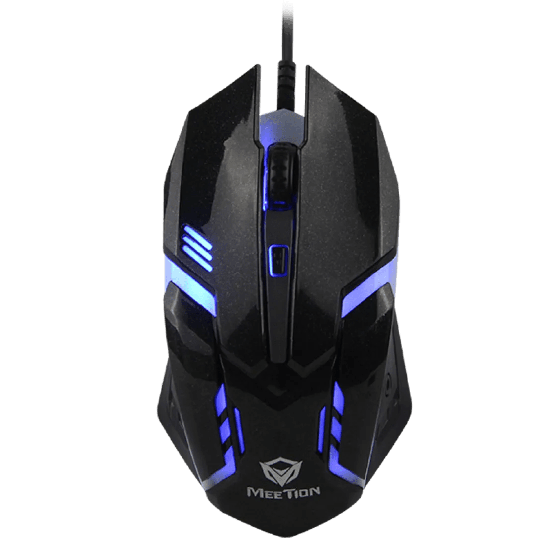 Meetion M371 Backlit Wired Rainbow Gaming Mouse 1600 DPI 4 Buttons Black - AHW Store