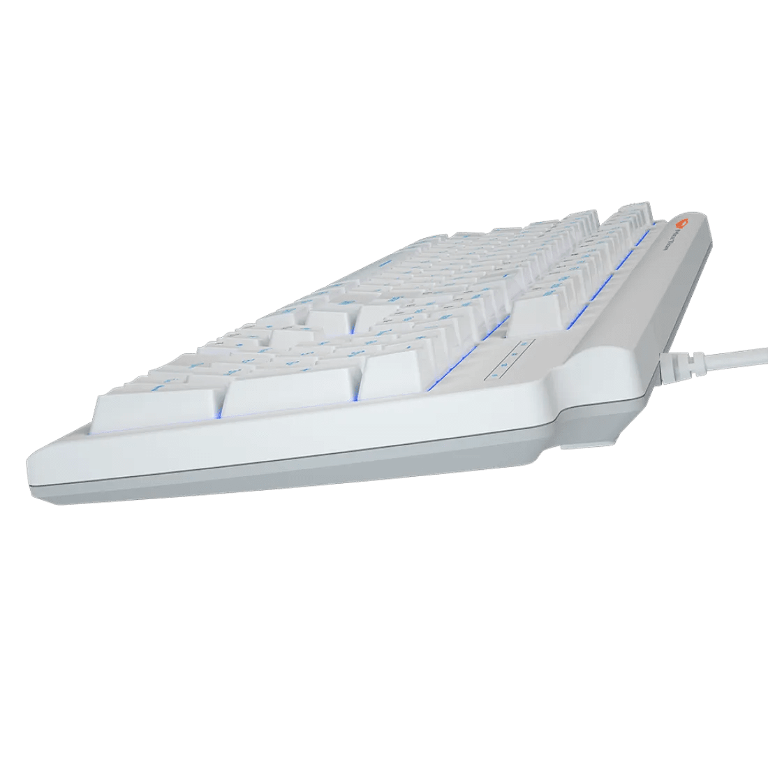 Meetion MK600MX Blue Backlight Mechanical Gaming Keyboard Blue Switch English & Arabic White - AHW Store
