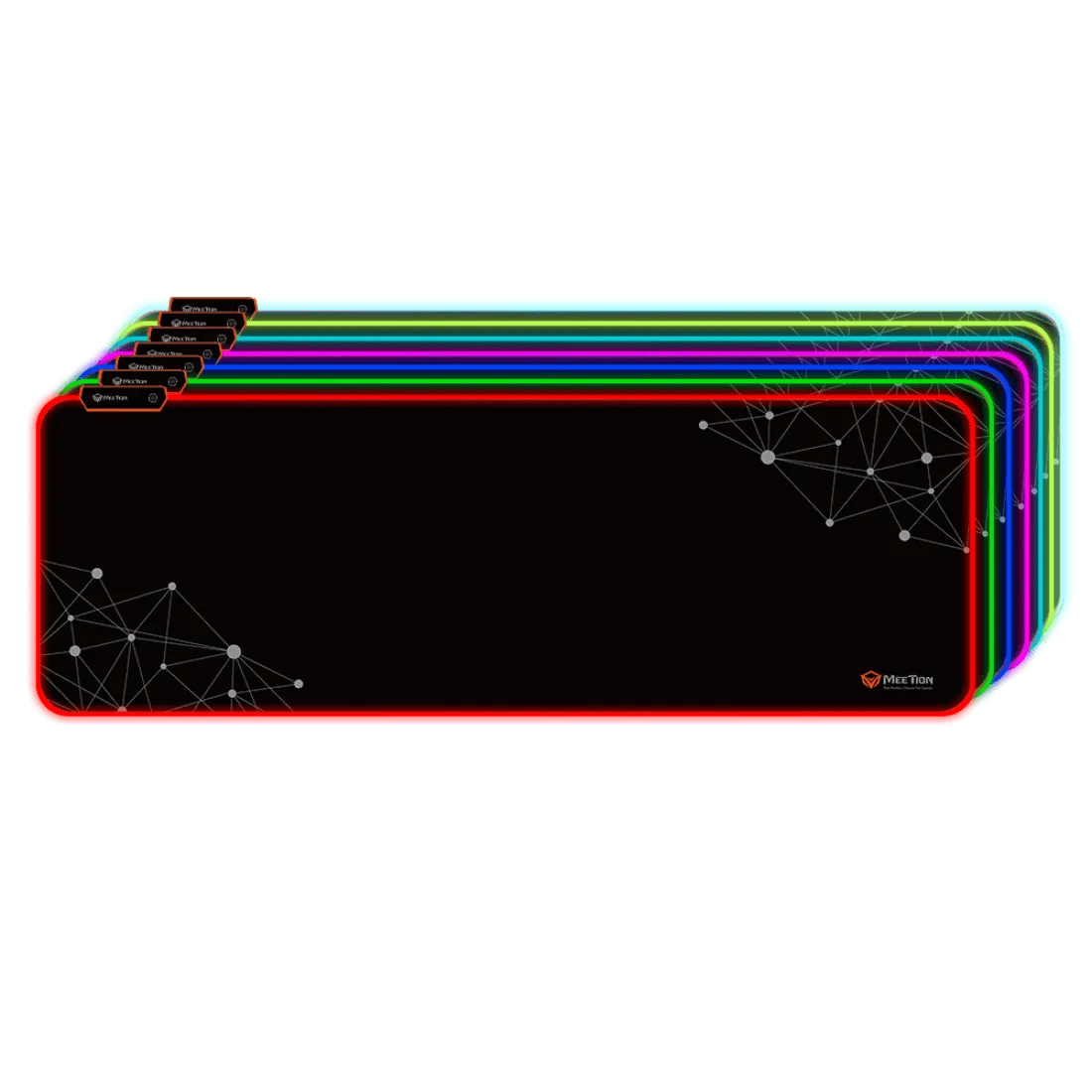 Meetion PD121 Large RGB Gaming Mouse Pad 88 X 31 Cm Black - AHW Store