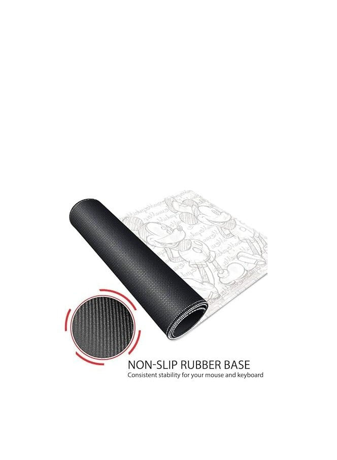 Mickey 2 Mouse Sketch Gaming Mouse Pad 30 × 70 cm - AHW Store