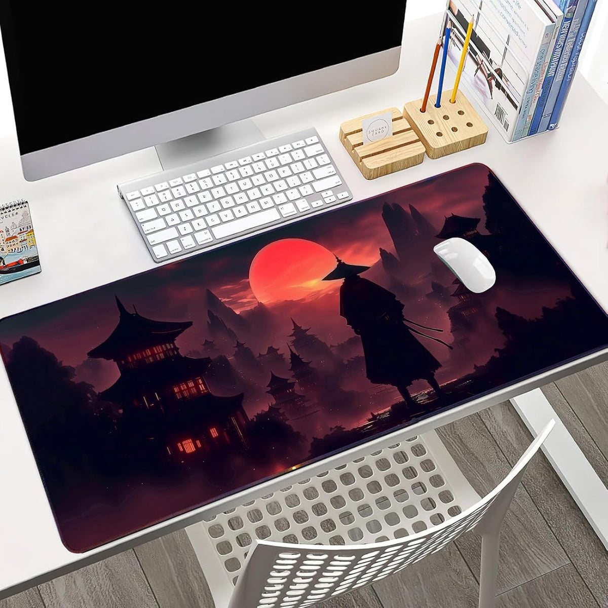 Moonlight Japanese Samurai Gaming Mouse Pad - AHW Store