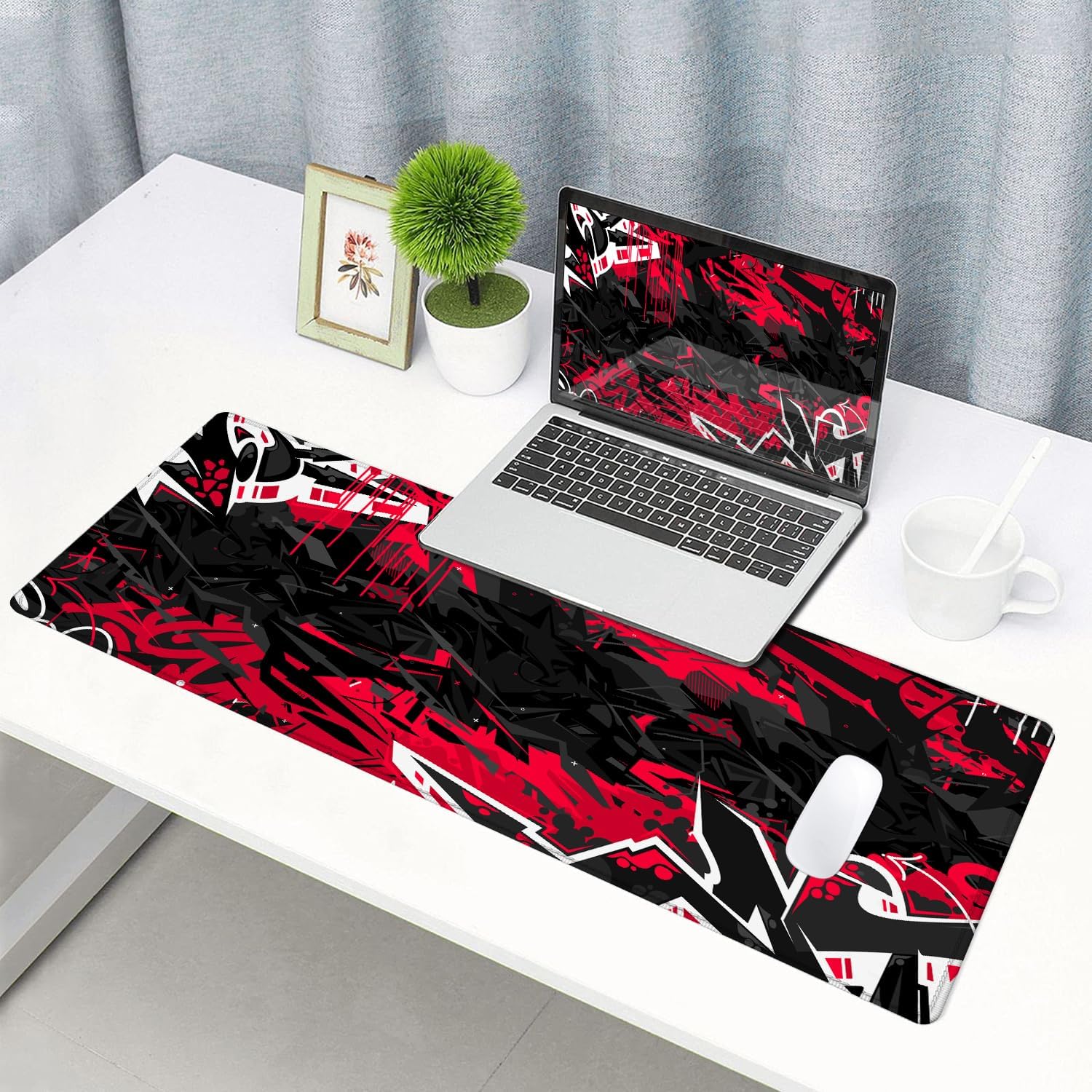 Mouse Pad Gaming, Large XXL Mouse Pads, Non - Slip Rubber Base Mousepad, Keyboard Mouse Mat Desk Pad w - AHW Store