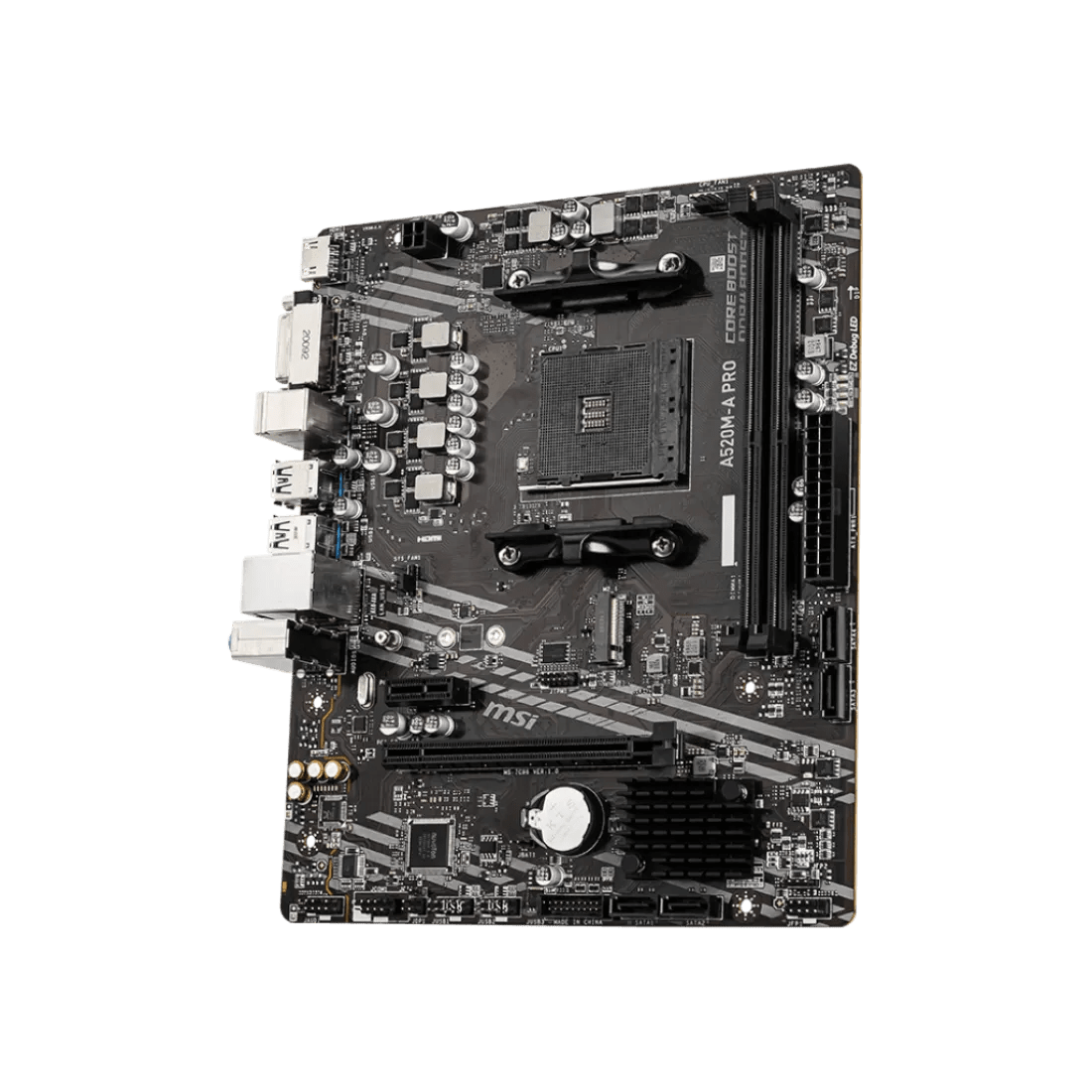 MSI A520M-A PRO DDR4 AM4 M-ATX Motherboard Black - AHW Store