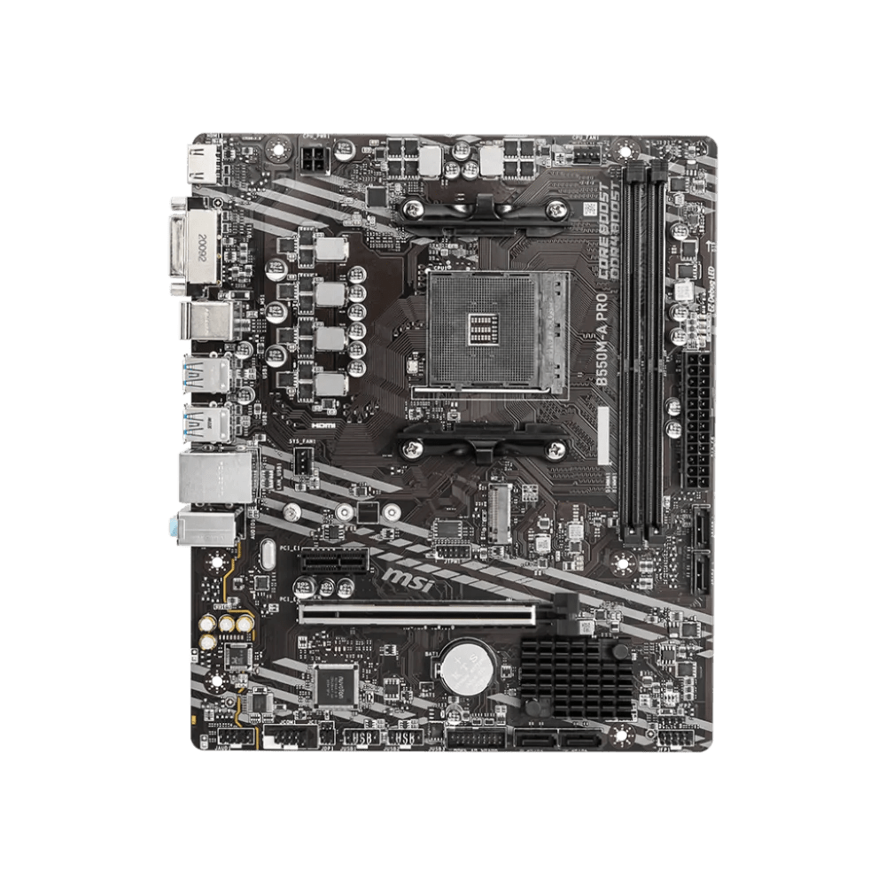 MSI B550M-A PRO AM4 Micro ATX Motherboard Black - AHW Store