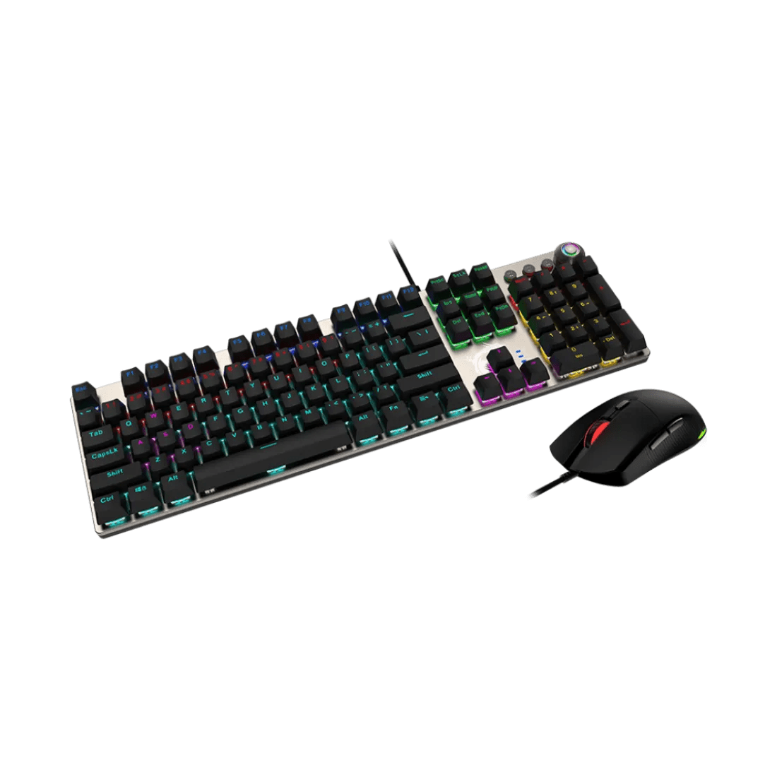 MSI FORGE GK310 Wired Gaming Combo Keyboard and Mouse 7200 DPI 7 Buttons Arabic English Black - AHW Store