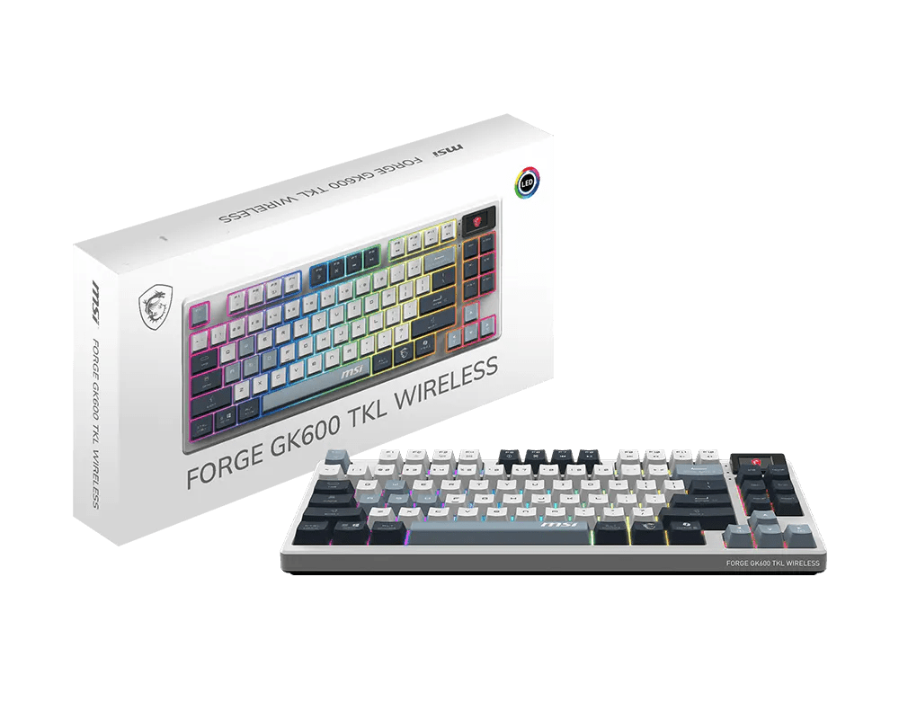 MSI Forge GK600 TKL Wireless Sky Keyboard - AHW Store
