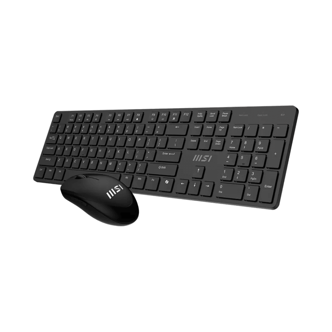 MSI FORGE K200 Wireless Office Combo Keyboard and Mouse 1600 DPI 5 Buttons English Black - AHW Store