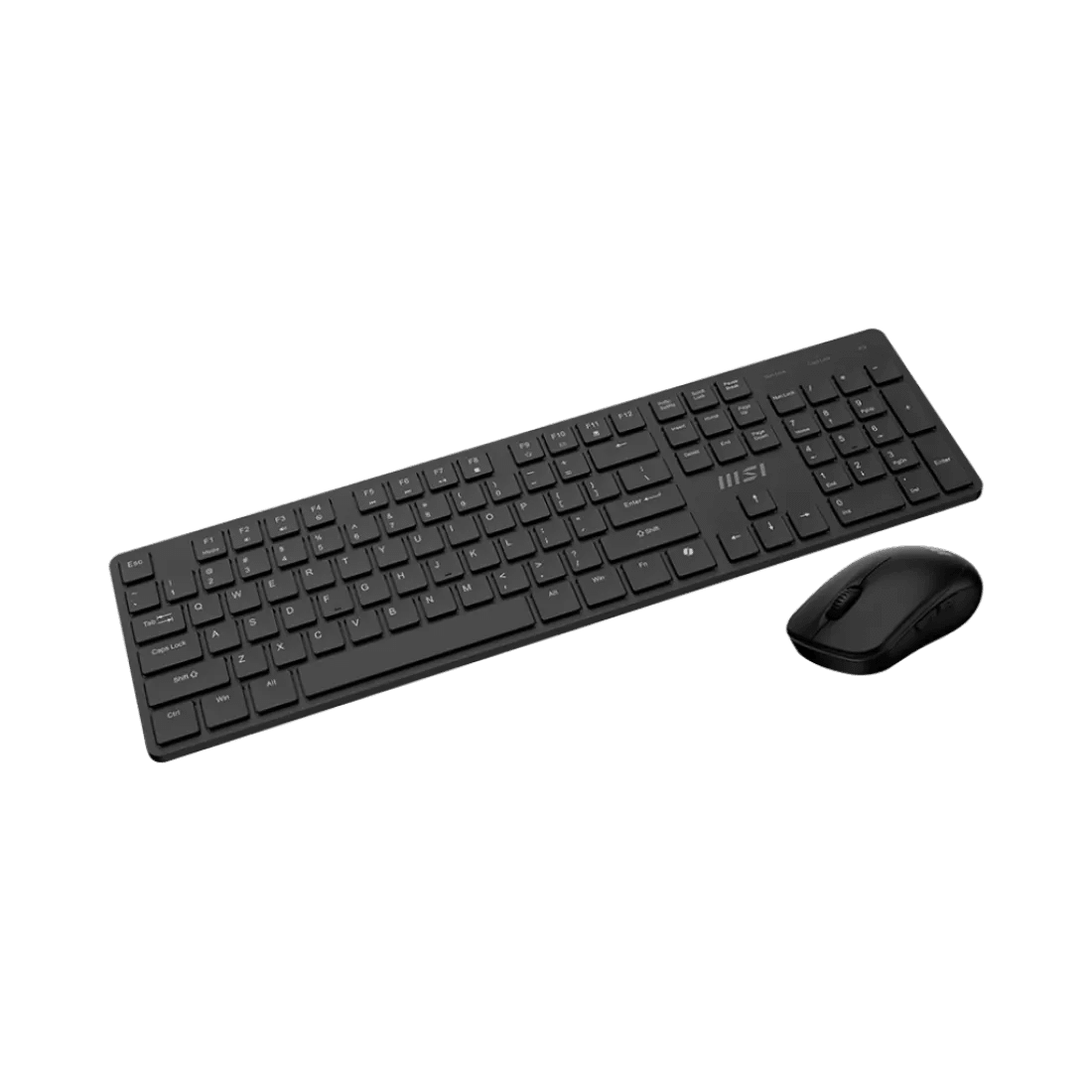 MSI FORGE K200 Wireless Office Combo Keyboard and Mouse 1600 DPI 5 Buttons English Black - AHW Store