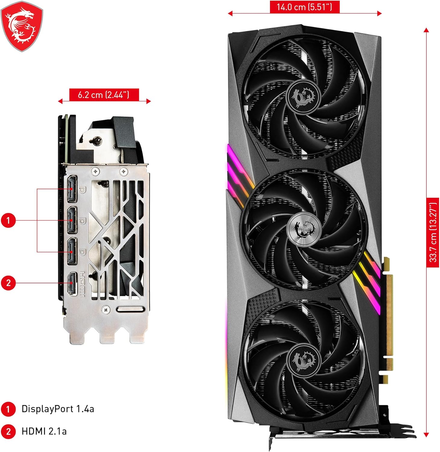 MSI GeForce RTX 4070 Ti Gaming X Trio 12GB GDDR6X Graphics Card TRI FROZR 3 Thermal Design TORX Fan 5.0 RGB Mystic Light Gaming GPU - AHW Store