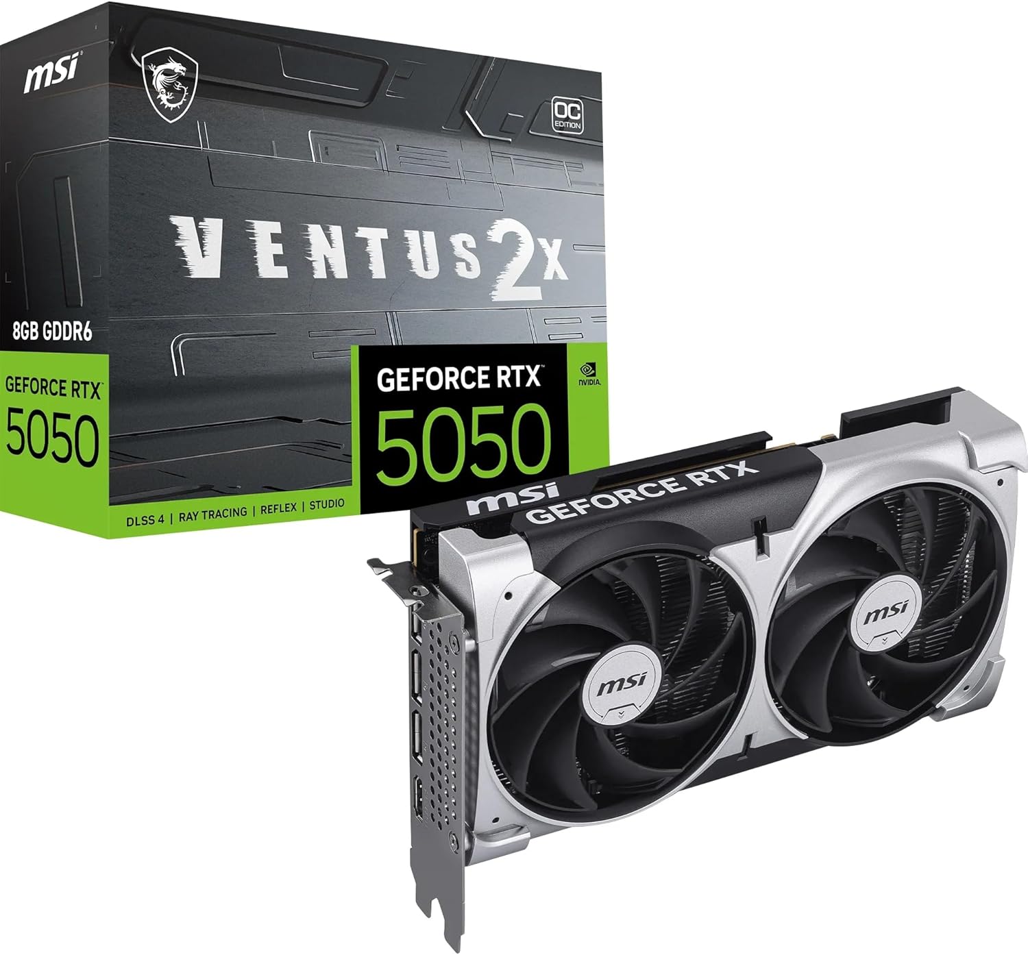 MSI GeForce RTX 5050 8G Ventus 2X OC Graphics Card - AHW Store