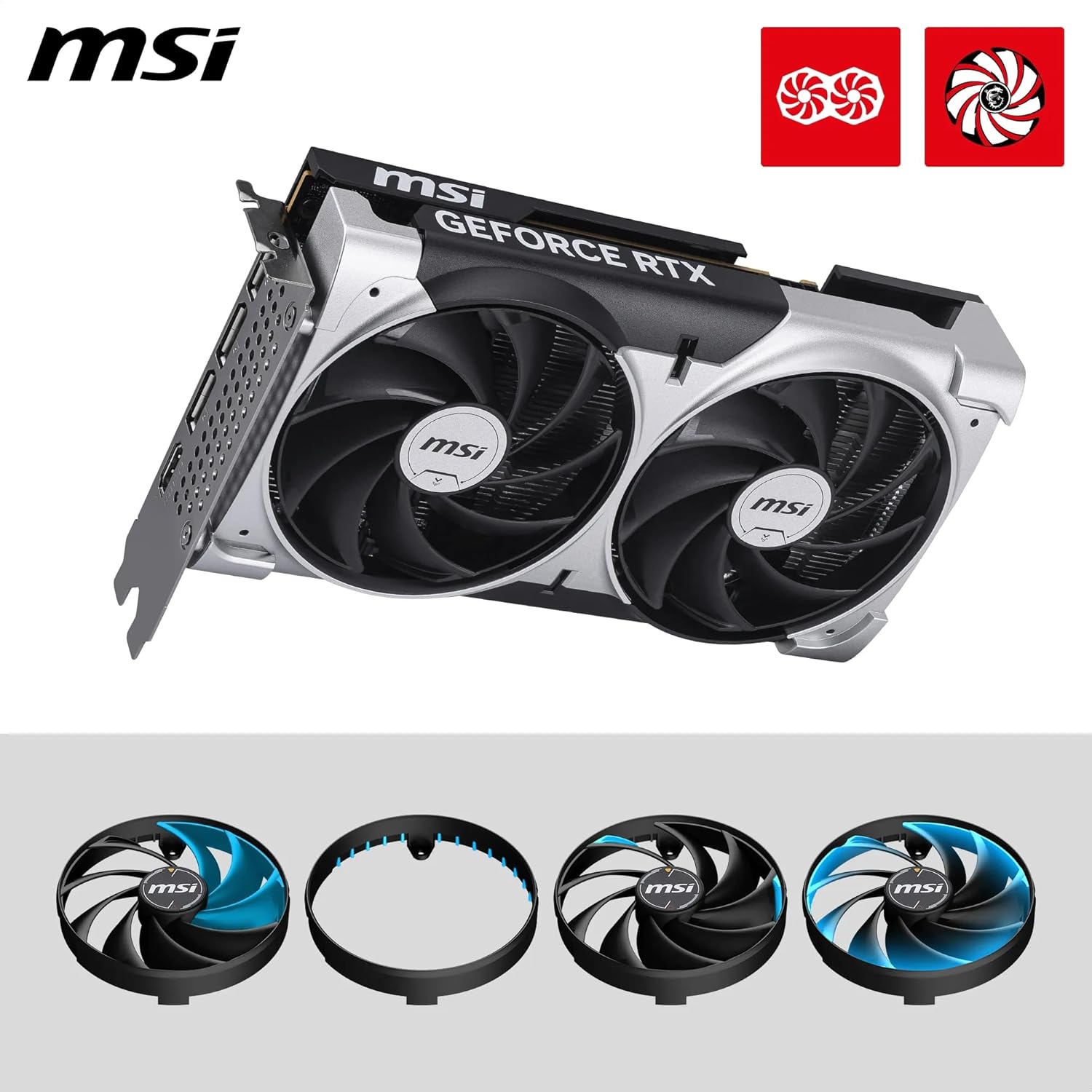 MSI GeForce RTX 5050 8G Ventus 2X OC Graphics Card - AHW Store