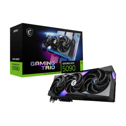 MSI GeForce RTX 5090 32G GAMING TRIO OC GDDR7 Black Graphics Card - AHW Store