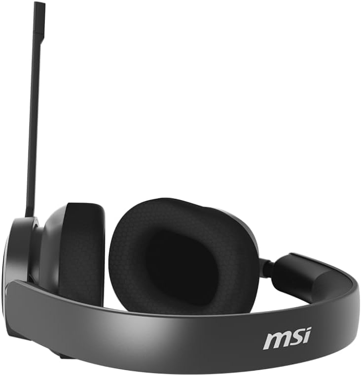 MSI Maestro 300 Gaming Headset – 40mm Neodymium Drivers, Unidirectional (Cardioid) Mic, Lightweight - AHW Store
