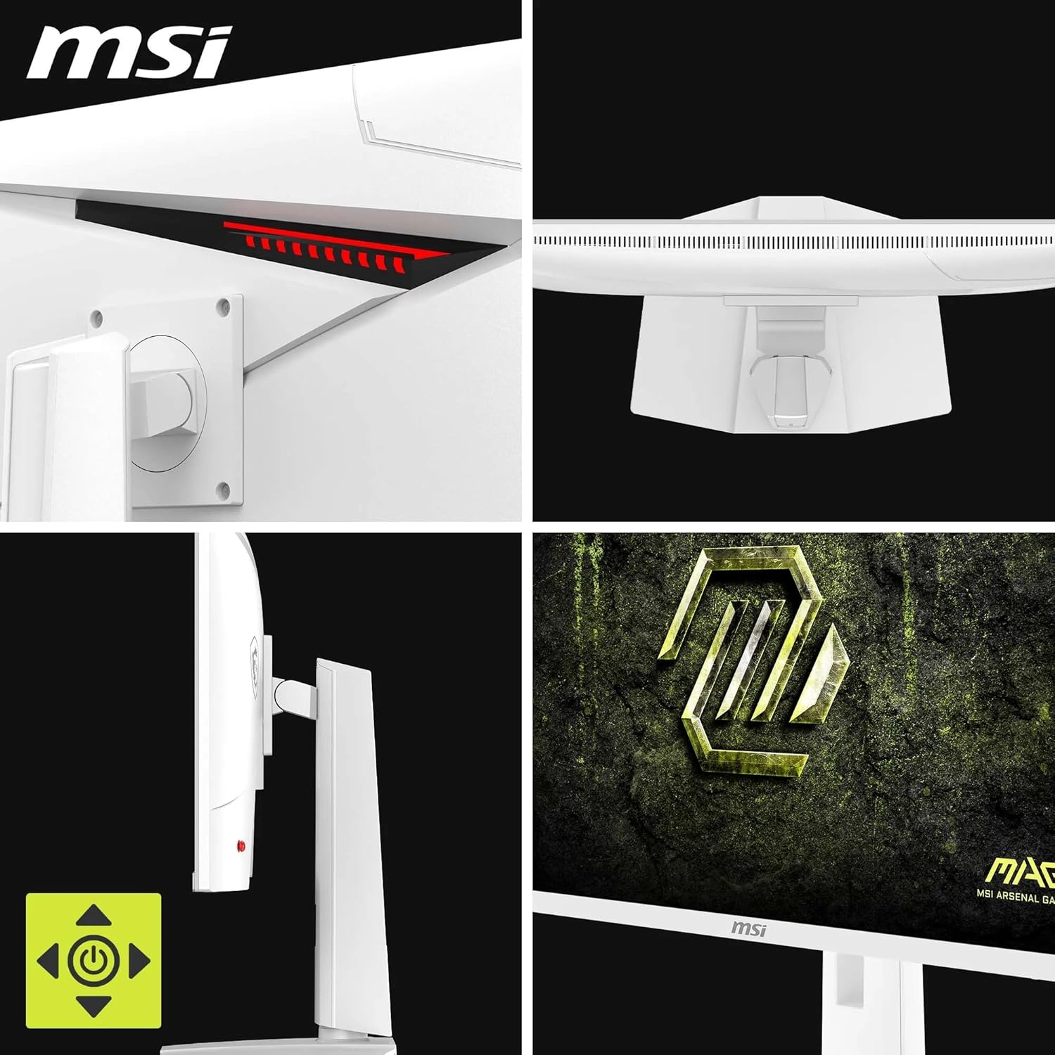MSI MAG 274QRFW X32 Monitor 27 Inch IPS 2560x1440 320Hz 0.5ms White - AHW Store