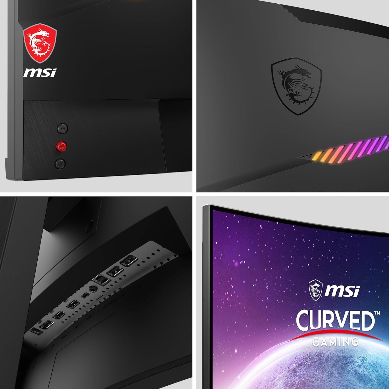 MSI MAG 325CQRF - QD Gaming Monitor 31.5 Inch Rapid VA 2K 170Hz 1Ms Black - AHW Store