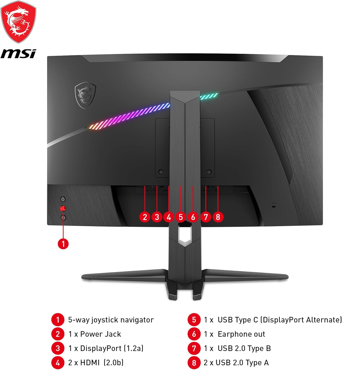 MSI MAG 325CQRF - QD Gaming Monitor 31.5 Inch Rapid VA 2K 170Hz 1Ms Black - AHW Store