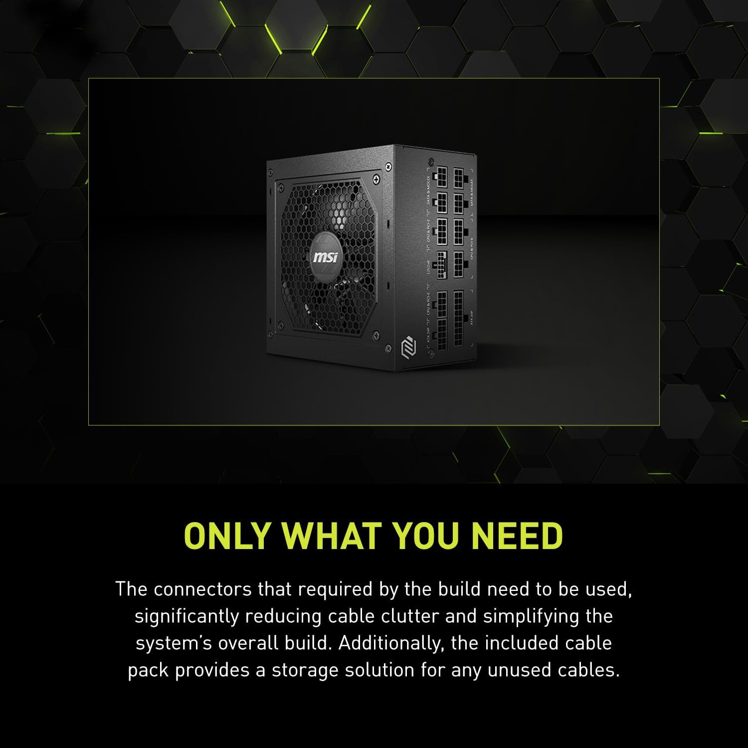 MSI MAG 850W Power Supply 80 Plus Gold - ATX 3.0 PCIe 5.0 Ready - 12VHPWR [MAG A850GL PCIE5] - AHW Store