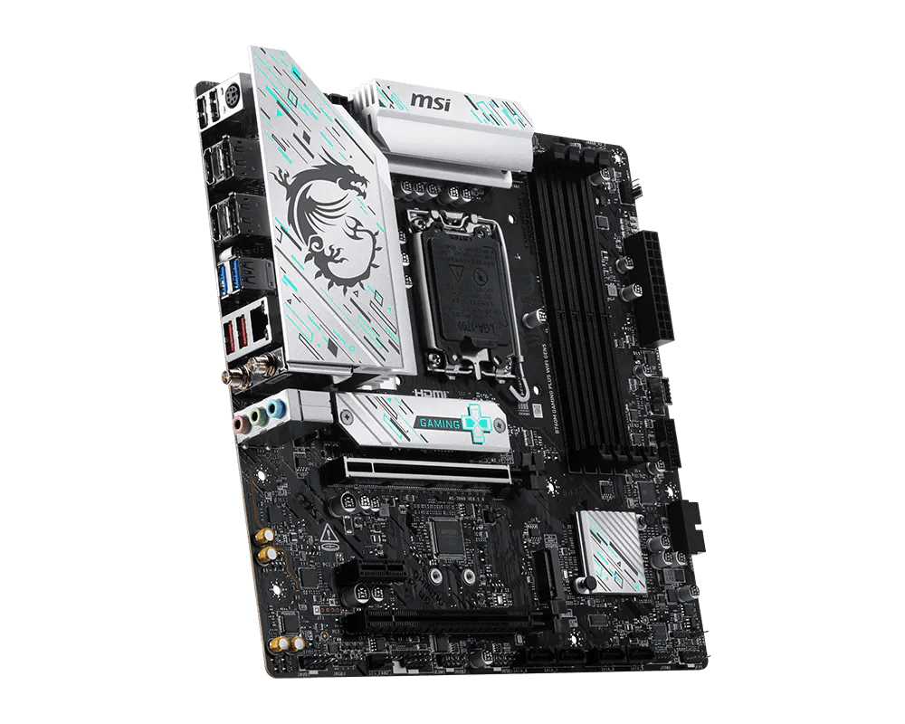 MSI MAG B760M GAMING PLUS WIFI GEN5 DDR5 LGA1700 M - ATX Motherboard Black - AHW Store